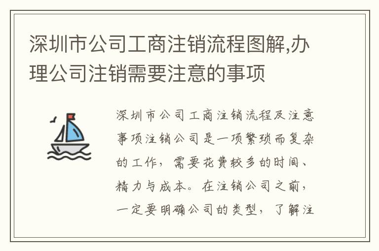 深圳市公司工商注銷流程圖解,辦理公司注銷需要注意的事項(xiàng)