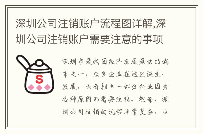 深圳公司注銷賬戶流程圖詳解,深圳公司注銷賬戶需要注意的事項