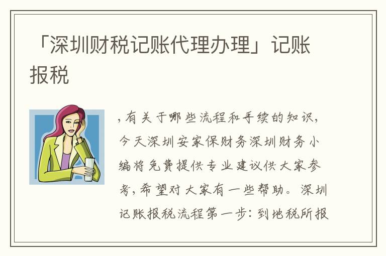 「深圳財(cái)稅記賬代理辦理」記賬報(bào)稅